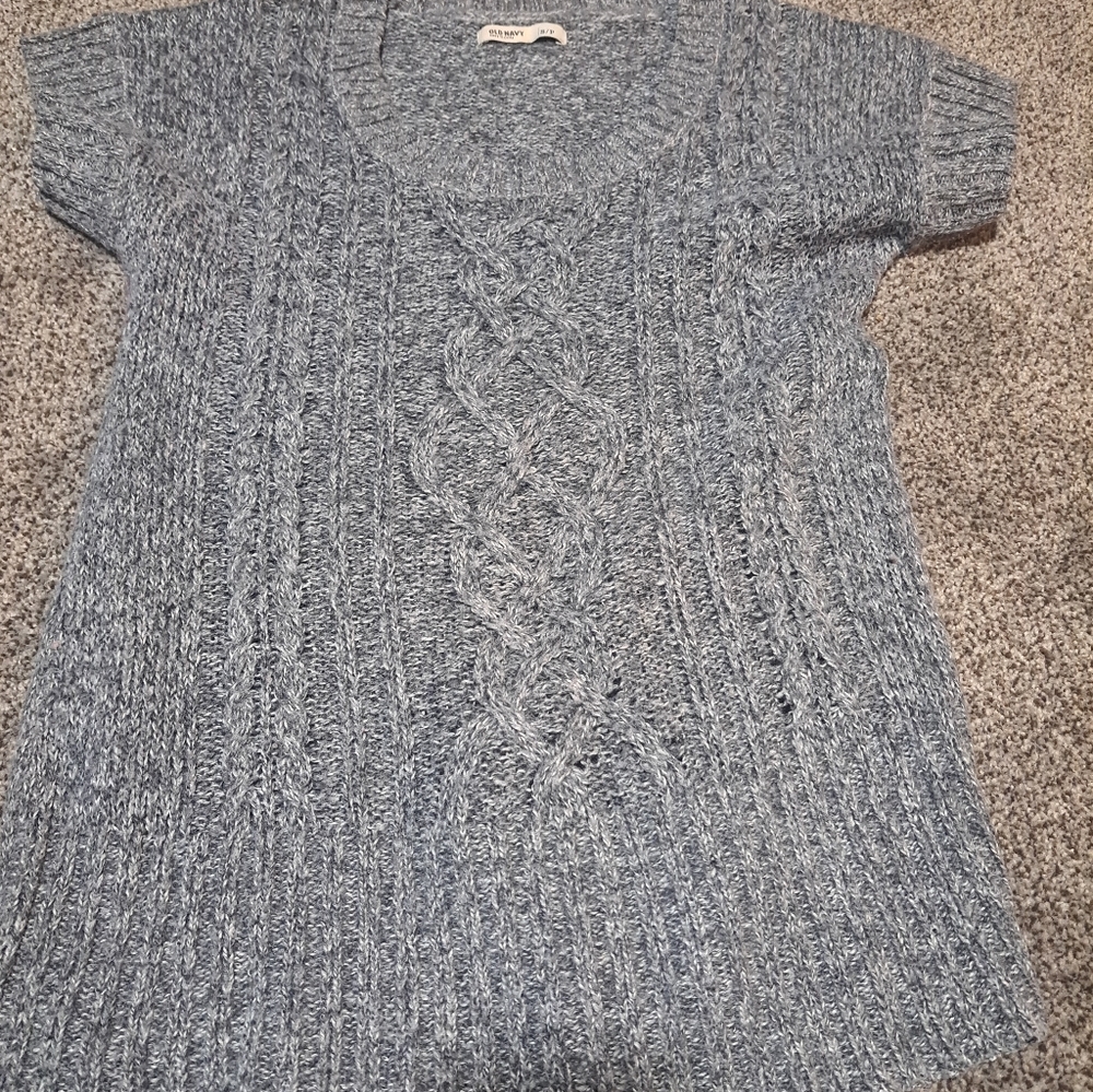 Old Navy Heather Blue Knit Top